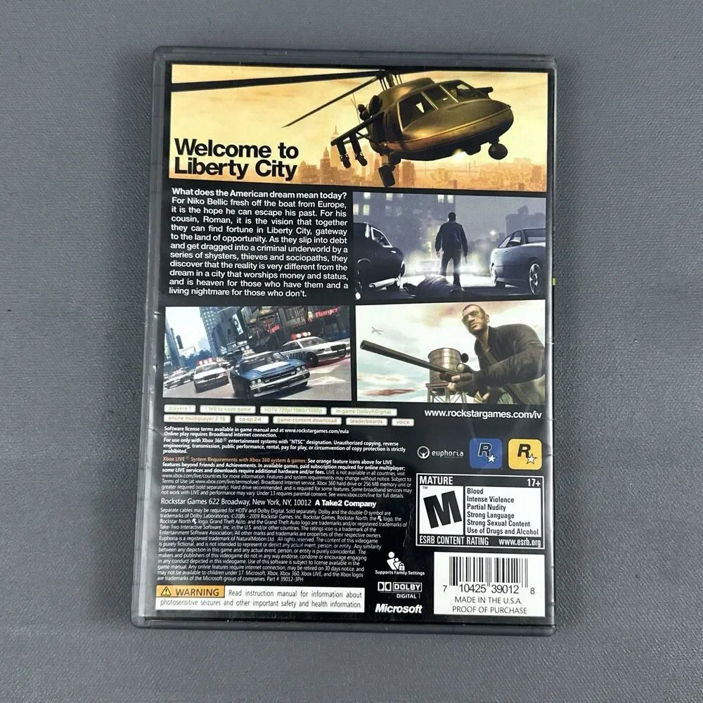 Grand Theft Auto IV Microsoft Xbox 360 Platinum Hits